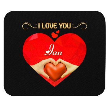 Discover I love you Ian Mouse Pads