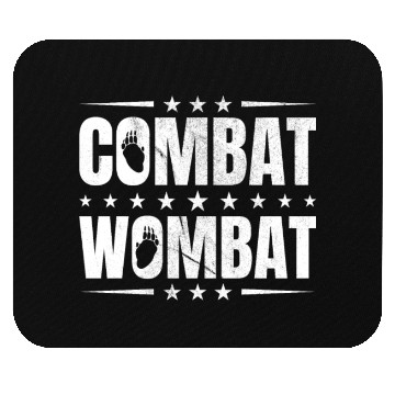 Discover Combat Wombat For A Wombats Lover Mouse Pads