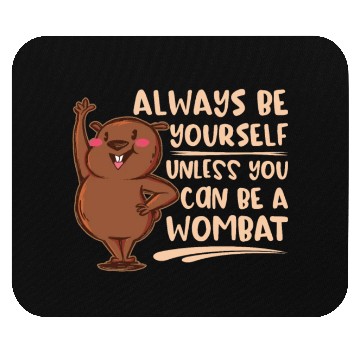 Discover Native Australian Animal Lovers Cute Wombat Mouse Pads