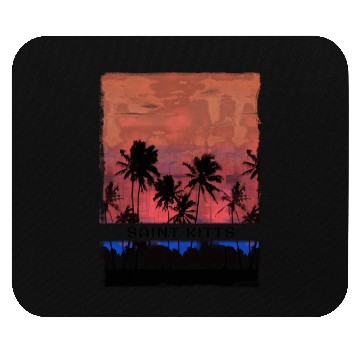 Discover Saint Kitts Caribbean Vacation Souvenir Beach Mouse Pads