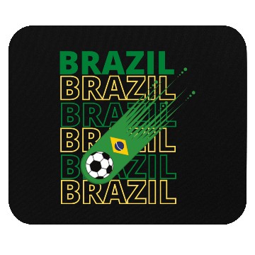 Discover Retro World Brazil Soccer Mouse Pads