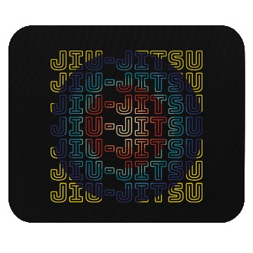 Discover Jiu Jitsu Rainbow Circle Mouse Pads