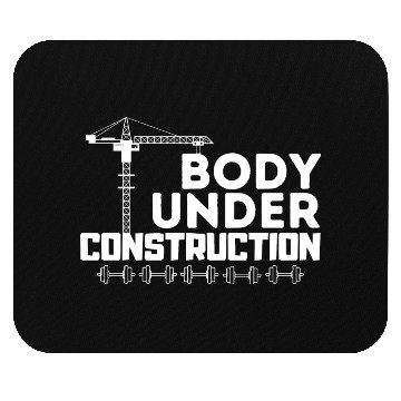 Discover Gym Quote - motivational quotes - Body Under Const Mouse Pads