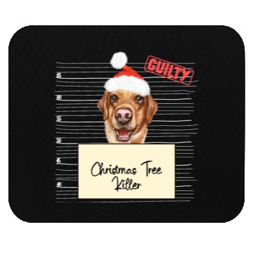 Discover Labrador christmas funny prison Mouse Pads