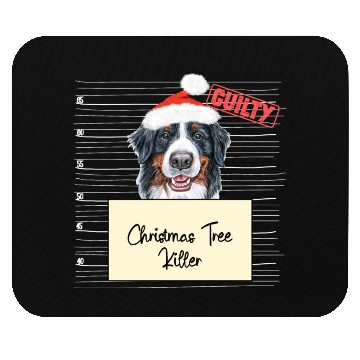 Discover Bernese Mountain christmas funny prison Mouse Pads