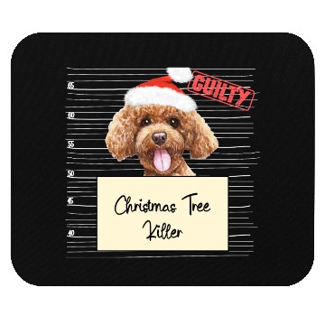 Discover poodle christmas funny prison Mouse Pads