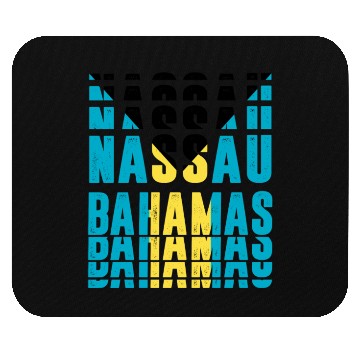 Discover Nassau Bahamas flag design Mouse Pads