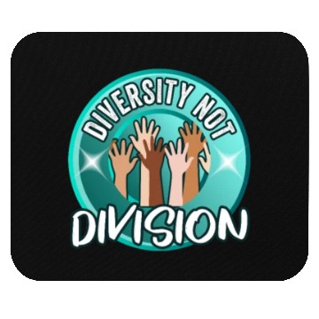 Discover Diversity not Division Peace Love Inclusionn Human Mouse Pads