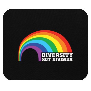 Discover Diversity not Division Peace Love Inclusionn Human Mouse Pads