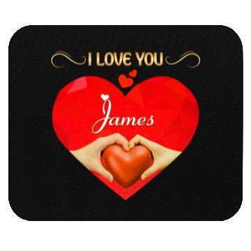 Discover I love you James Mouse Pads
