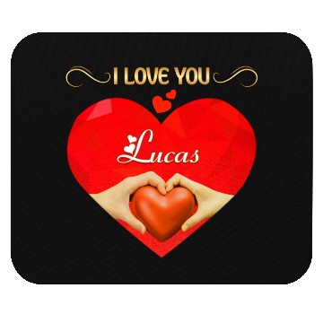 Discover I love you Lucas Mouse Pads