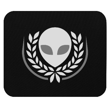 Discover Alien laurel wreath crest Mouse Pads