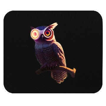 Discover Robot owl hybrid creature Mouse Pads