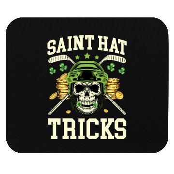 Discover Saint Hat Tricks Hockey Shamrock St. Patricks Day Mouse Pads
