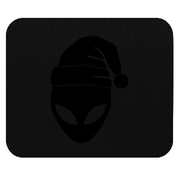 Discover Santa Alien Black Mouse Pads