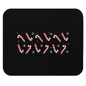 Discover Christmas Candy Canes Mouse Pads