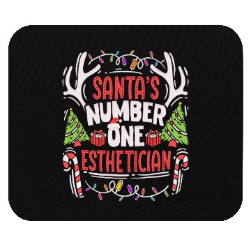 Discover Santas Number One Esthetician Christmas Skin Care Mouse Pads