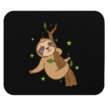 Discover Sloth chilling on Tree Nature lazy Mouse Pads
