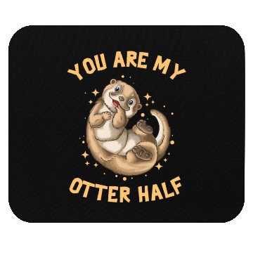 Discover You Are My Otter Half Valentines Day Mouse Pads