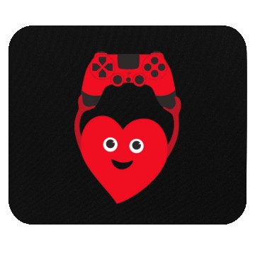 Discover gamer heart valentines day Mouse Pads