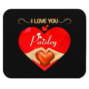 Discover I love you Paisley Mouse Pads