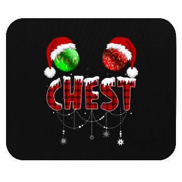 Discover Chest Nuts Christmas Funny Matching Couple Mouse Pads