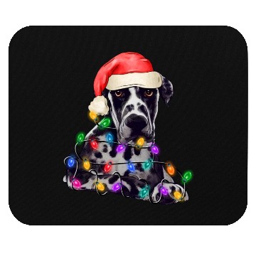 Discover Great Dane Dog Christmas Tree Lights Mouse Pads