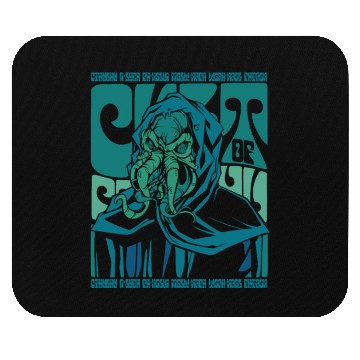 Discover Chtulhu scary face Chtulhu scary face inspiration Mouse Pads