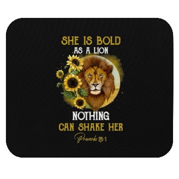 Discover Bold as a lion Mouse Pads
