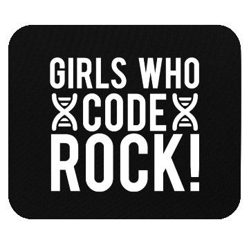 Discover Girls Who Code Rock Science Teacher Student Gifts Mouse Pads