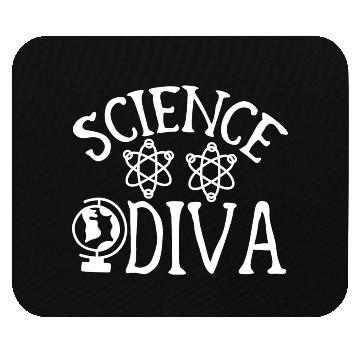 Discover Science Diva Nerd Geek Teacher Student Gift Ideas Mouse Pads