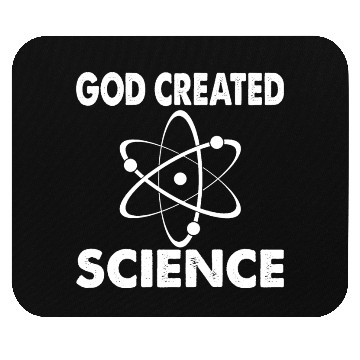 Discover God Created Science Teacher Student Gift Ideas Mouse Pads