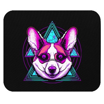 Discover Geometric Corgi Mouse Pads