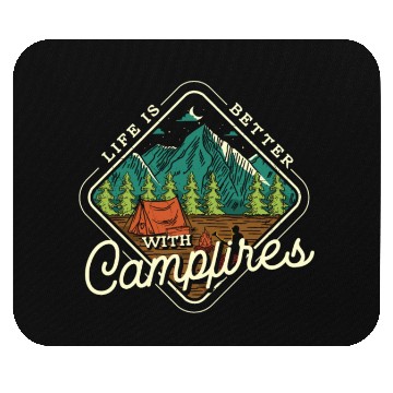 Discover Life Is Better With Campfires Mouse Pads