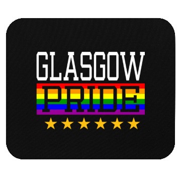 Discover Glasgow Pride Gay Lesbian Queer LGBT Rainbow Flag Mouse Pads