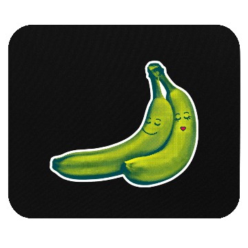 Discover HAPPY BANANA LOVE COUPLE Mouse Pads