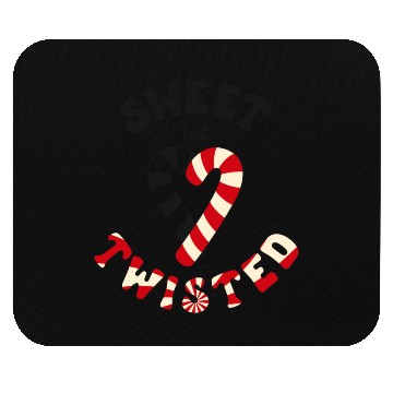Discover Sweet but twisted candy canes pun Mouse Pads