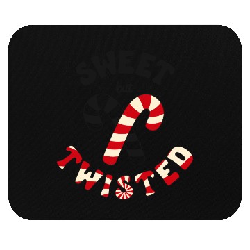 Discover Sweet but twisted candy canes pun Mouse Pads