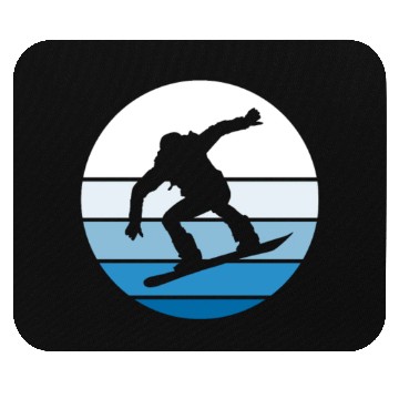 Discover Snowboarding Snowboarder Snowboard Mouse Pads