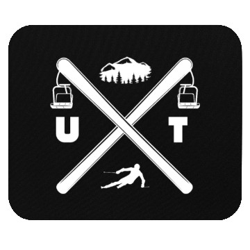 Discover UT Utah Skiing Mouse Pads
