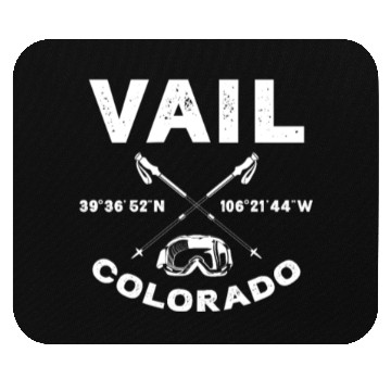 Discover Vail Colorado, Skiing Mouse Pads