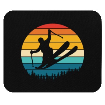 Discover Skiing Retro Vintage Mouse Pads