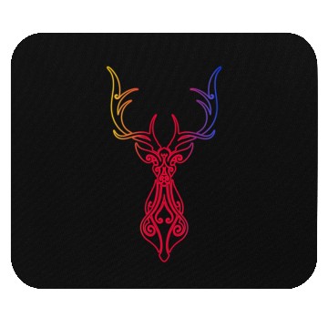 Discover elk tribal Mouse Pads