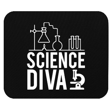 Discover Science Diva Nerd Geek Teacher Student Gift Ideas Mouse Pads