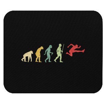 Discover Hurdles Man Running Evolution Mouse Pads