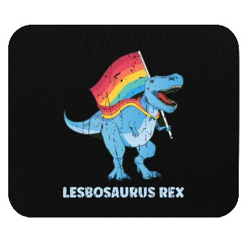 Discover Lesbosaurus Rex - dinosaur Mouse Pads