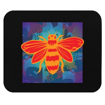 Discover Square Bee Mosaic Mouse Pads
