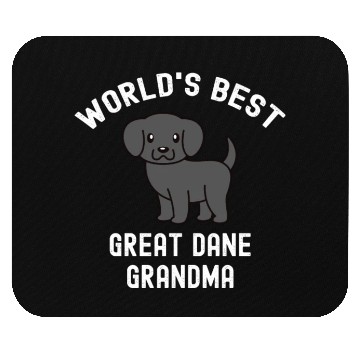 Discover World's Best Great Dane Grandma Mouse Pads