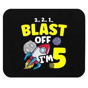 Discover I'm 5 Science Future Scientist Happy Birthday Mouse Pads