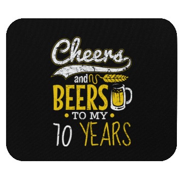 Discover Cheers and Beers 70th Birthday Gift Idea Mouse Pads